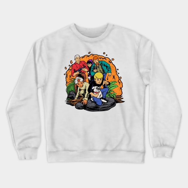 Retro Jonny Quest Crewneck Sweatshirt by littlepdraws
